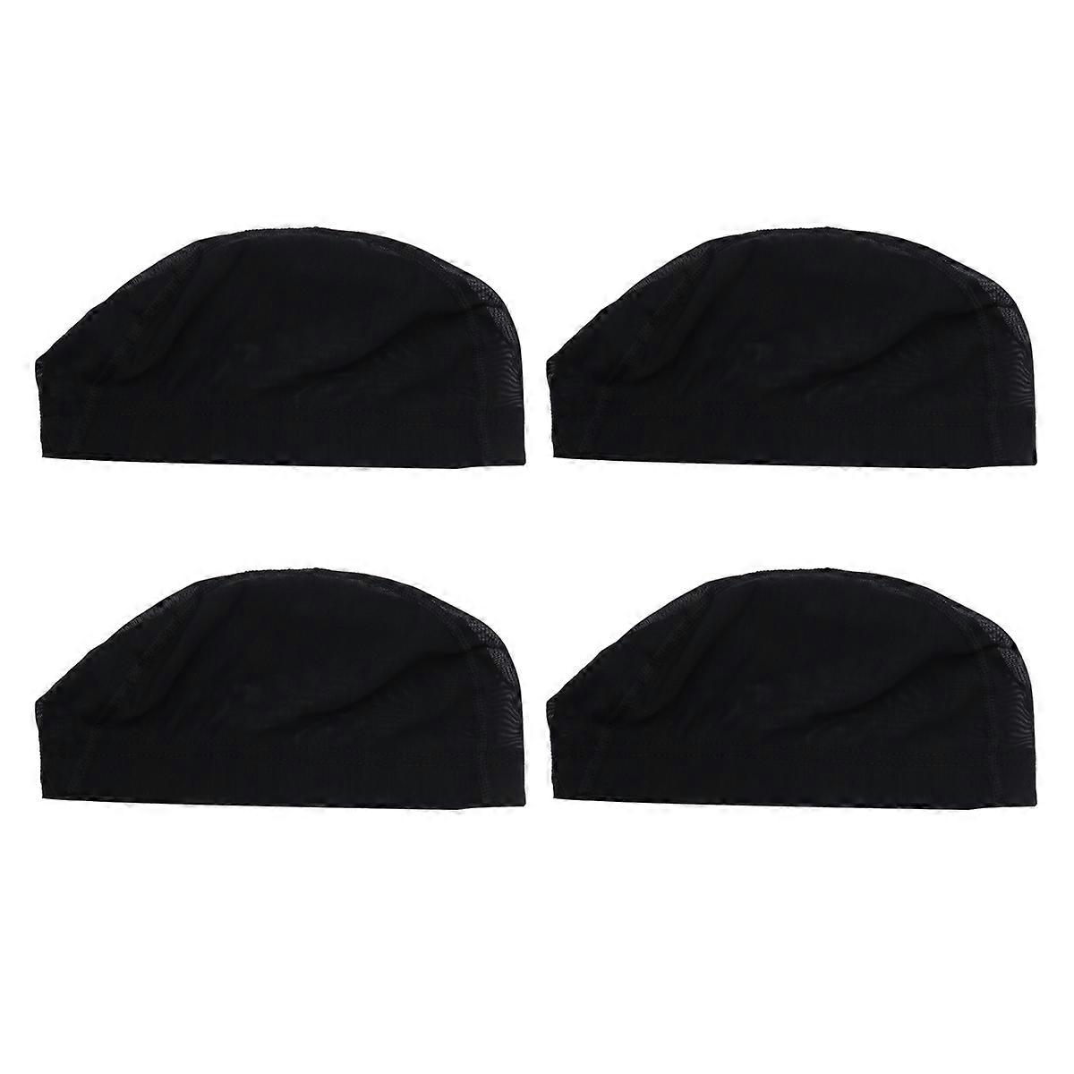 Fix Wig Caps Elastic Adjustable Mesh Wig Accessories 8Pcs Pack