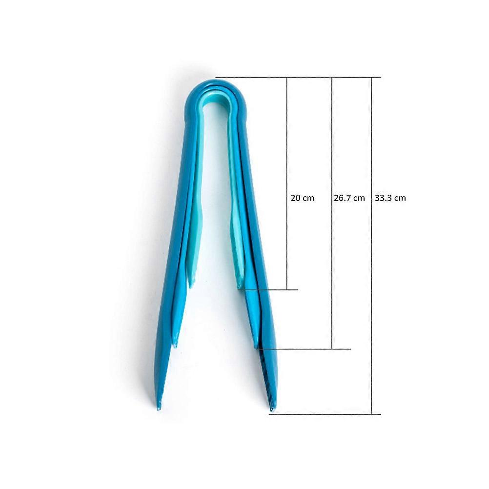 Plastic Tongs Food Serving Tongs Multifunctional for 3Pcs Set Blue
