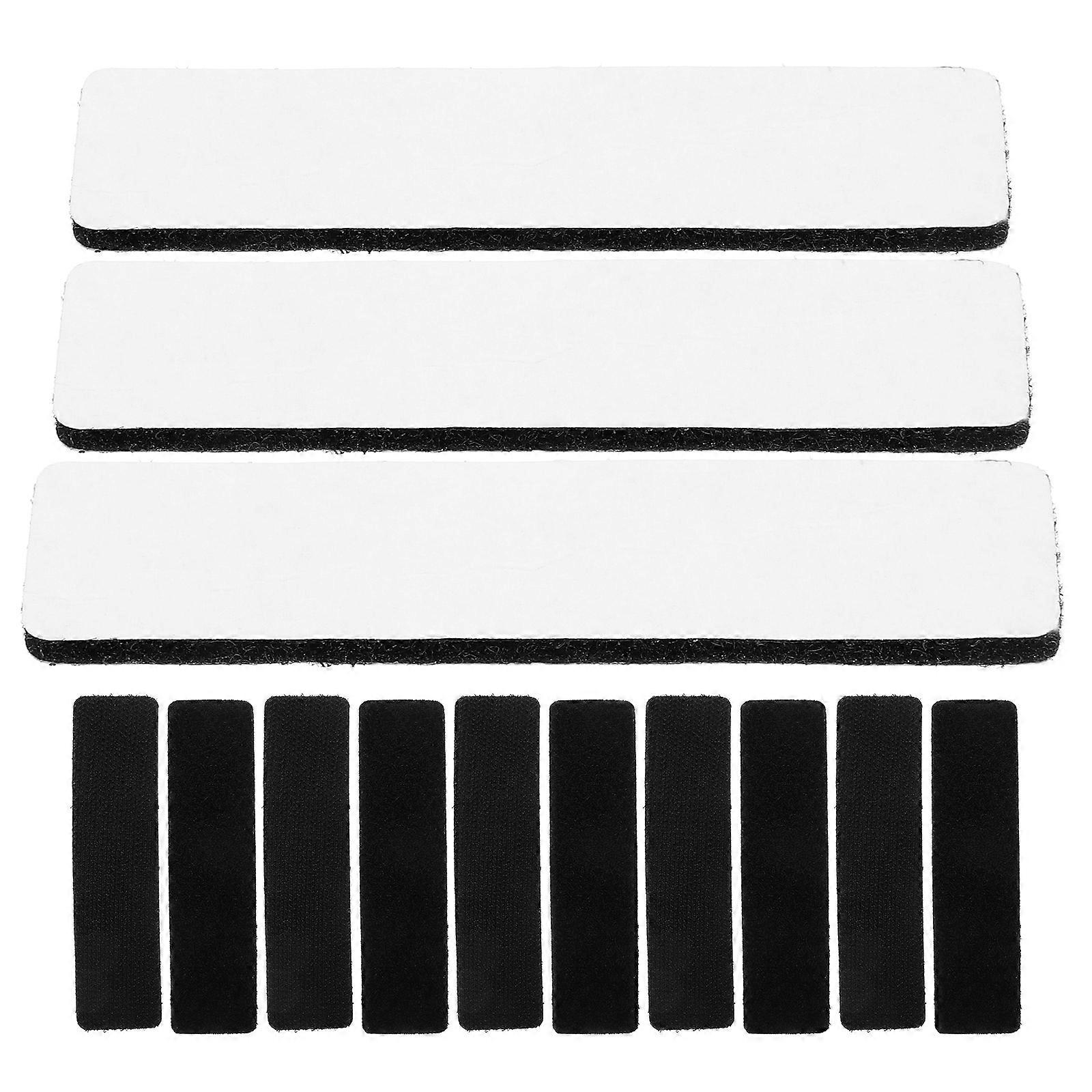 Black Hook and Loop Tape Adhesive Strips for Home Use 500Pcs Nylon