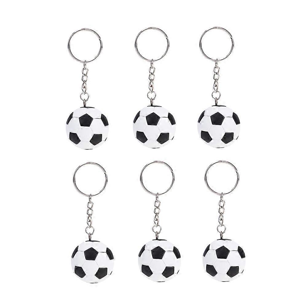 Soccer Ball Keychain Football Pattern Key Chain for Key Holding 18Pcs