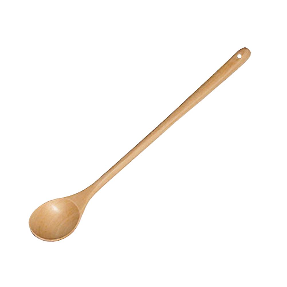 Long Handle Wooden Spoon for Stirring 3Pcs Coffee Spoon Khaki Color