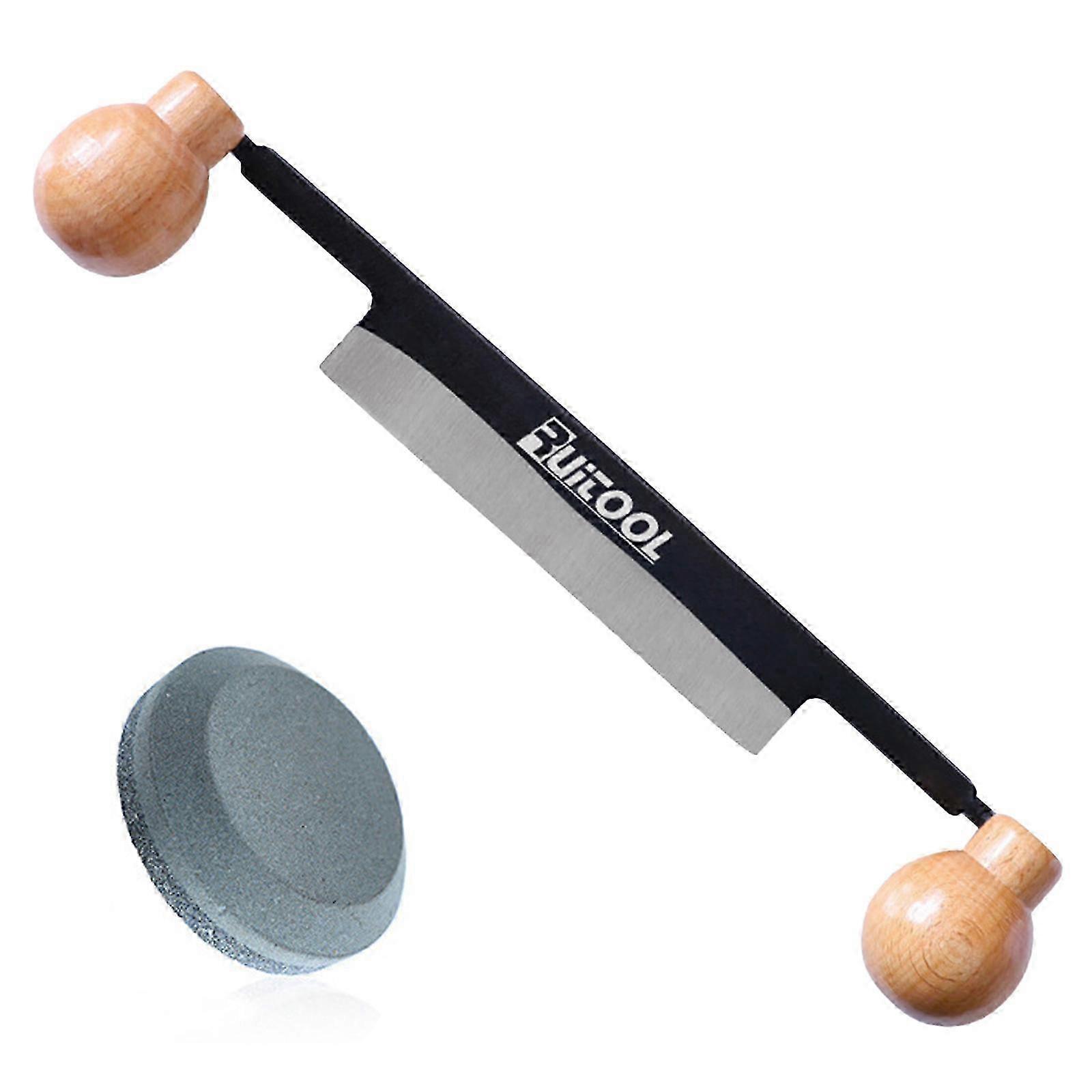 Professional Draw Knife Woodworking Tool Felled Draw Shave Knife with Ergonomic Handle Whittling Knife for Wood Projects 2025