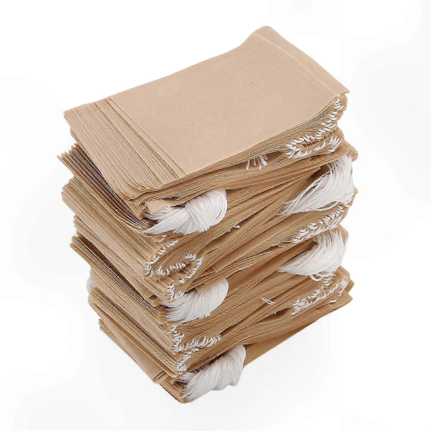 Biodegradable Tea Bags with Drawstring for Loose Tea and Coffee, 500-Pack