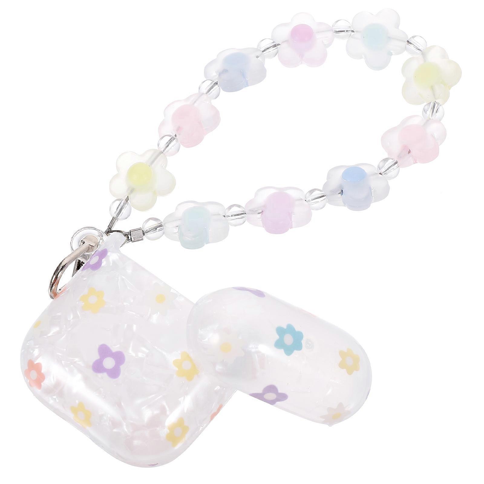 Wireless Earphone Case Tpu Earbud Organizer with 3Pcs Protective Bracelet Lanyard