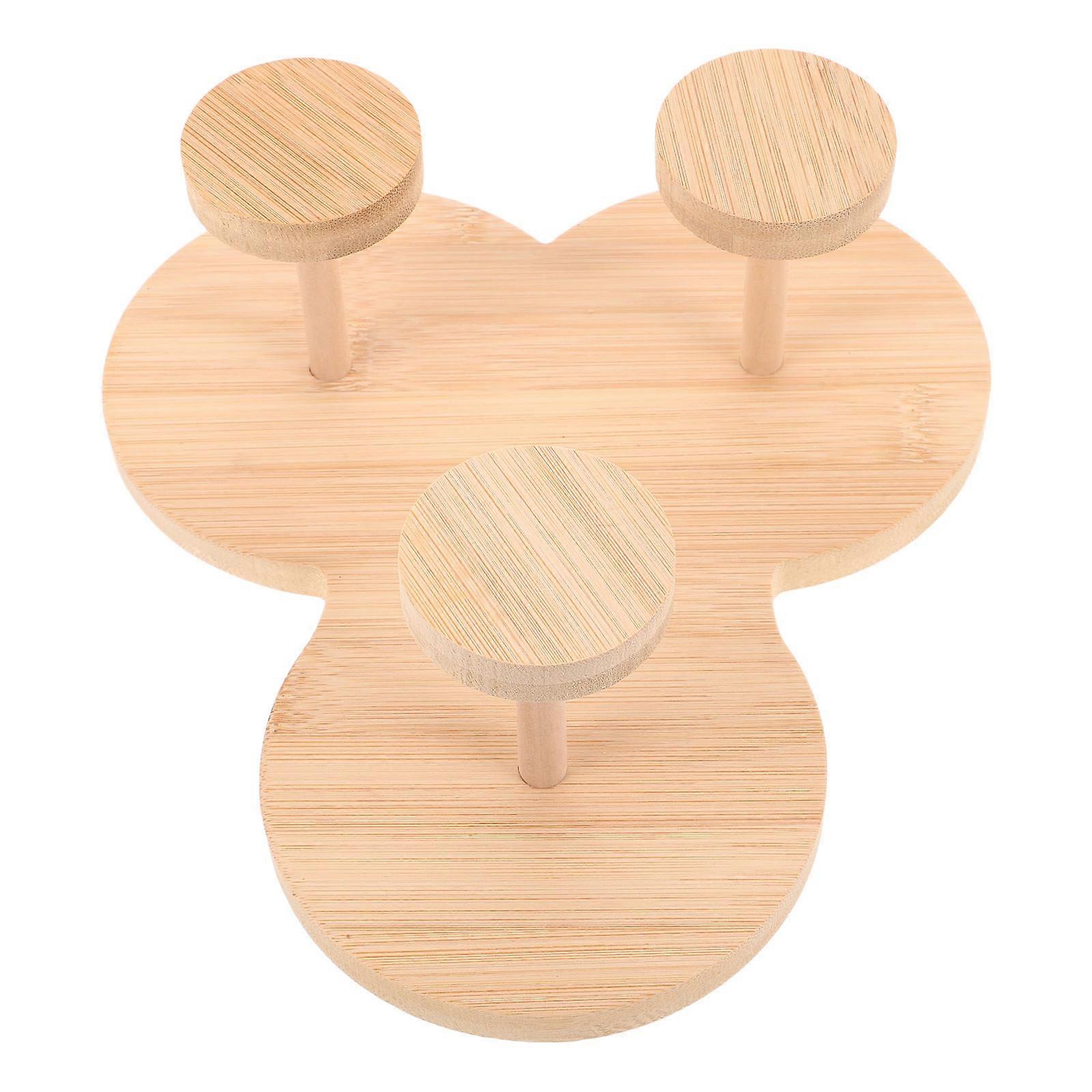 Paper Holder Countertop Bamboo Organizer for Kitchen 5Pcs