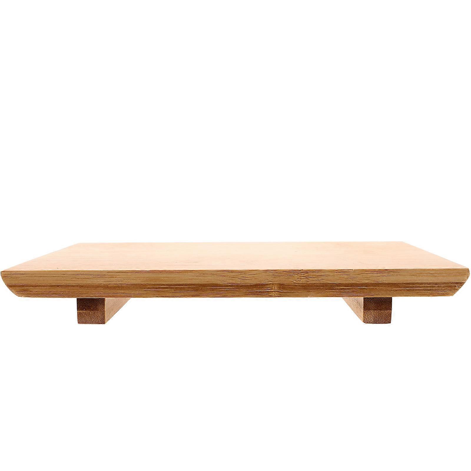 Khaki Sashimi Serving Plate Bamboo Board for Storage Use