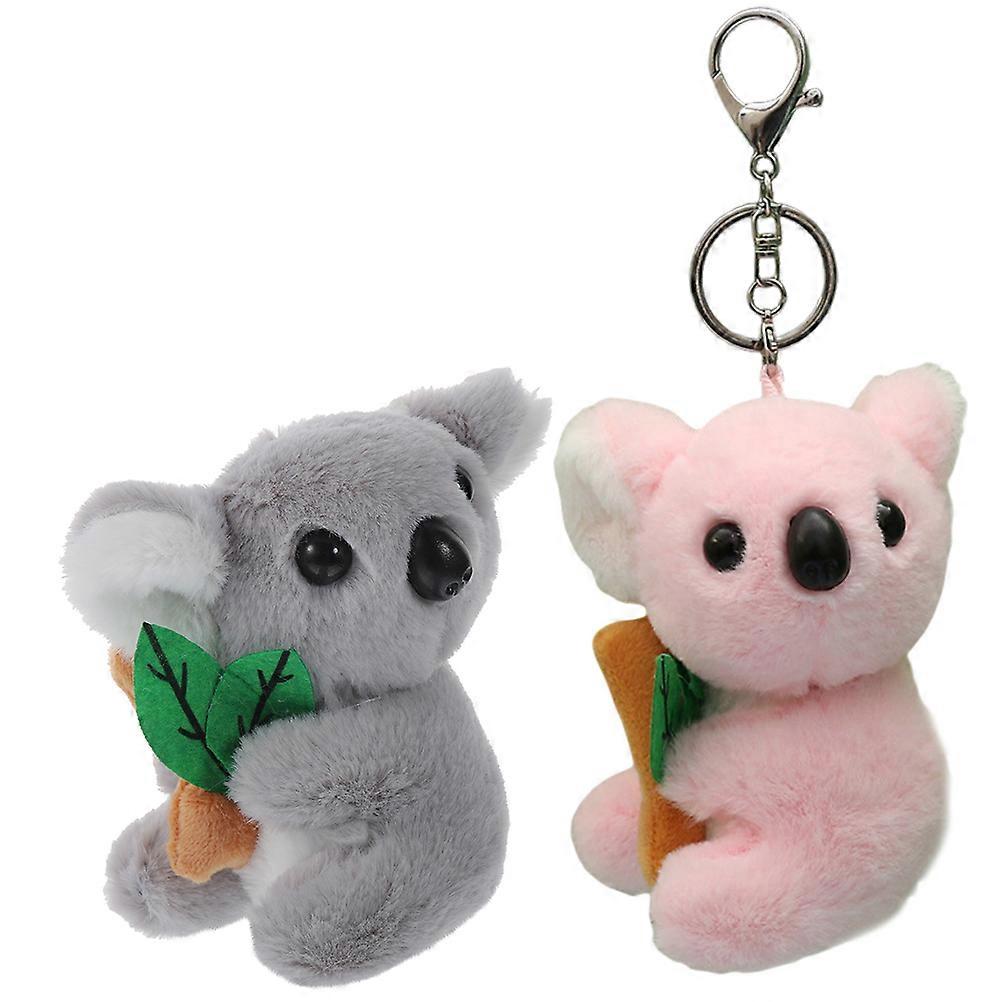 Cartoon Chains Plush Accessories for Decor 6Pcs Bag Pendant Set