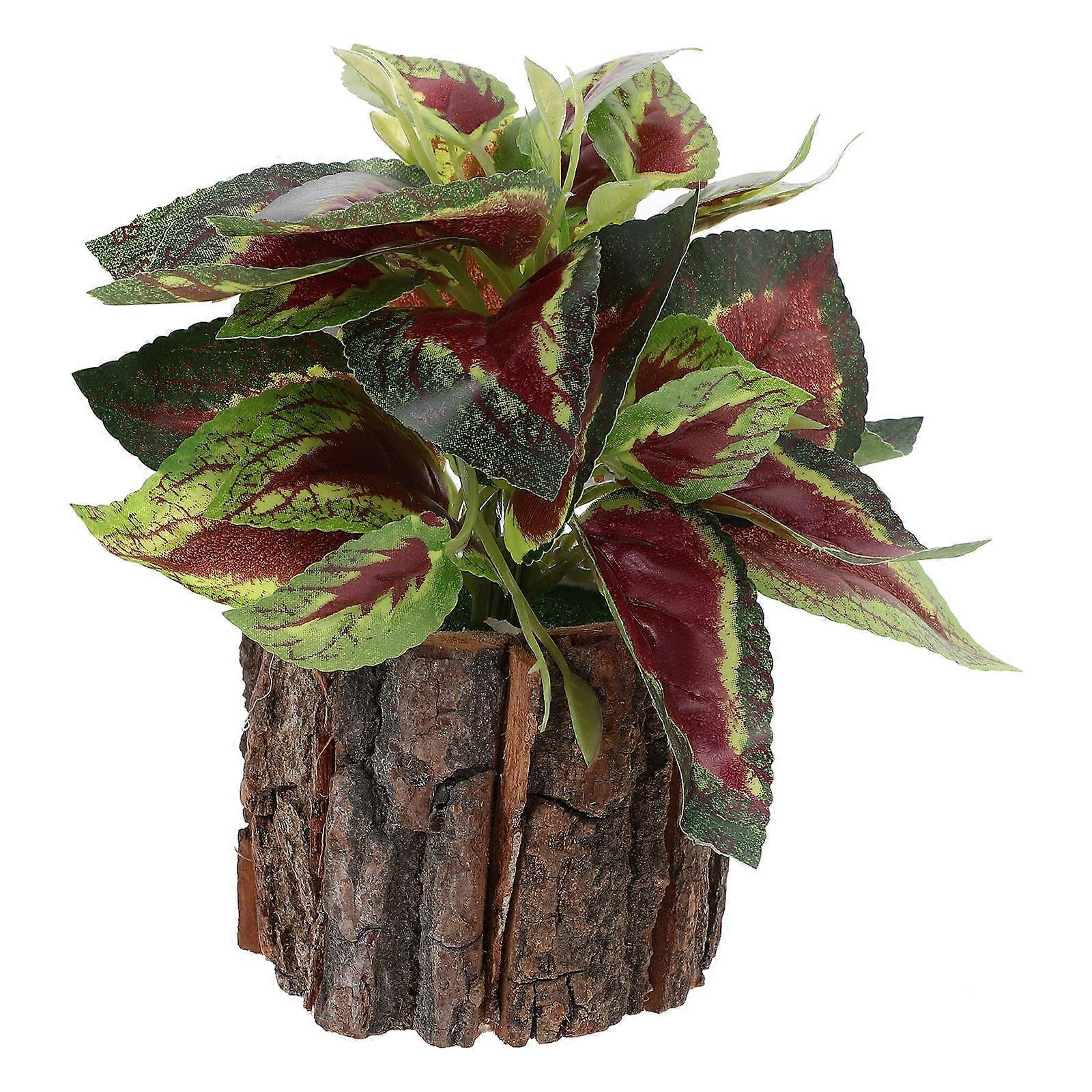 Artificial Potted Plants for Decoration 2Pcs Simulation Bonsai Model