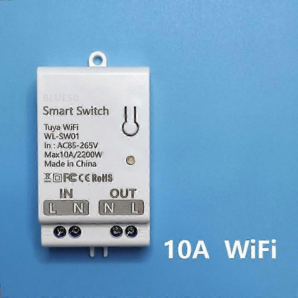 Tuya Smart WiFi Dry Contact Switch Module 10A Home Universal DIY Breaker Relay Work with Smart Life