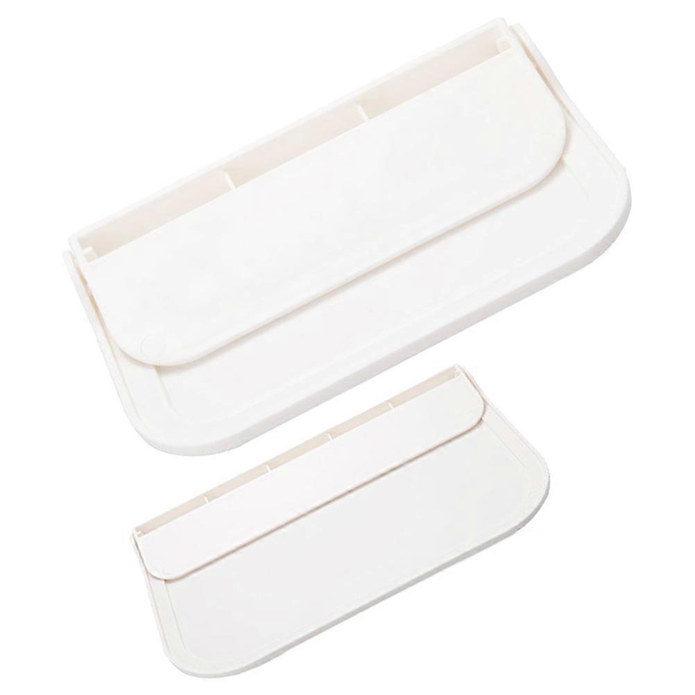 Wall Mounted Folding Shelf Small Bathroom Storage Rack 4Pcs