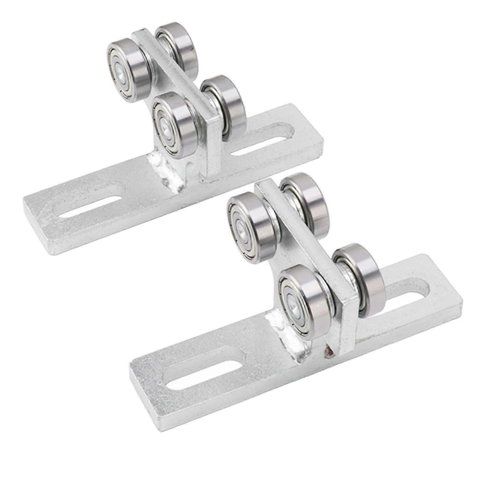 2Pcs 4 Wheel Trolley Assembly 245kg Quiet Operation Four Bearing Trolley Assembly for All 15/8in Taller Strut Channel Roller Trolley