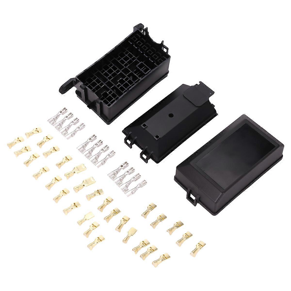 Fuse-Relay Box 5-Fuse Holders 6 Relay Block Holders Fuse-Block 12V Fuse-Box Car