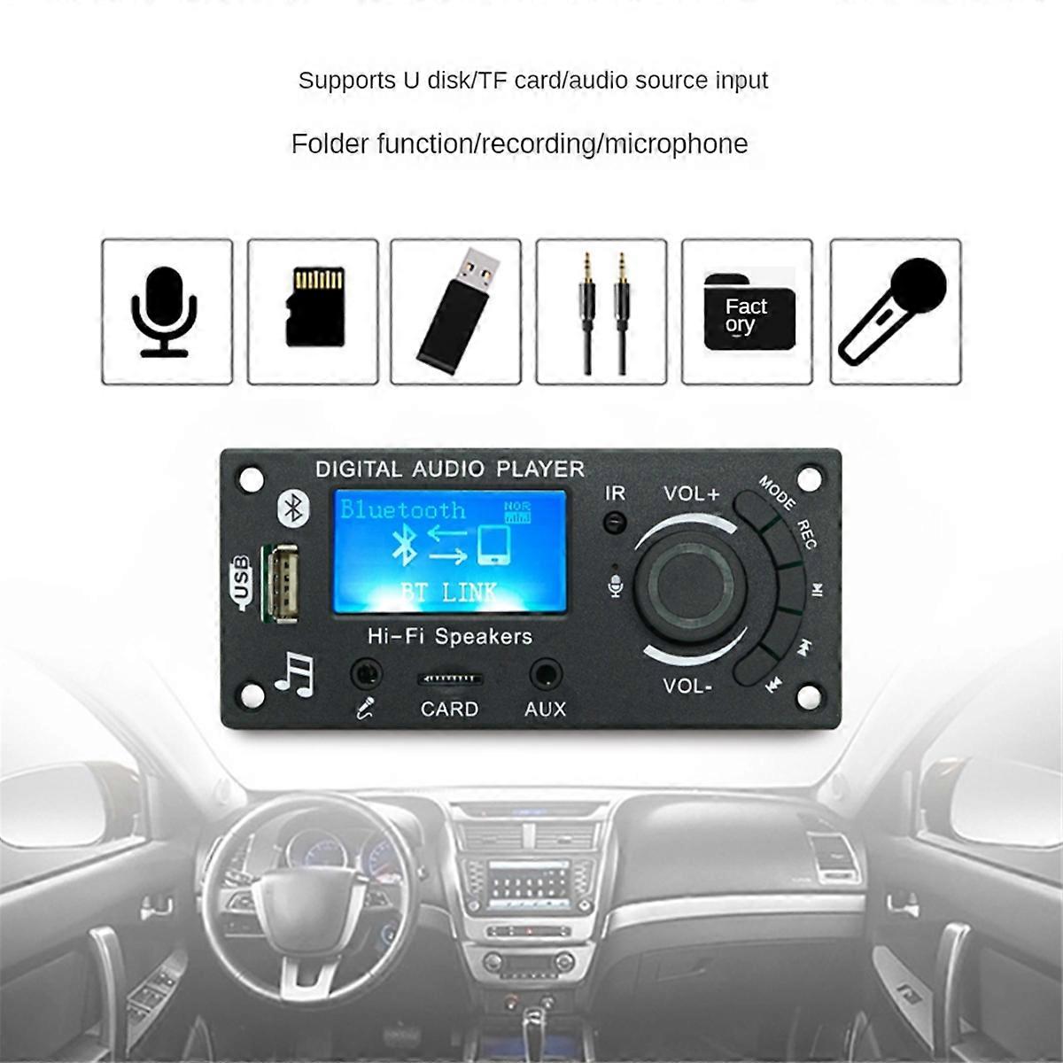 LCD Screen Display Mp3 Decoder Board DIY Products Car Audio Parts