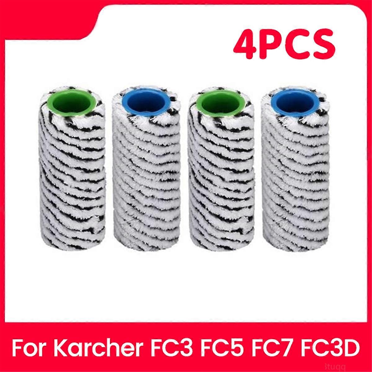 4Pcs for FC3/FC5/FC7 Vacuum Roller Brush Set