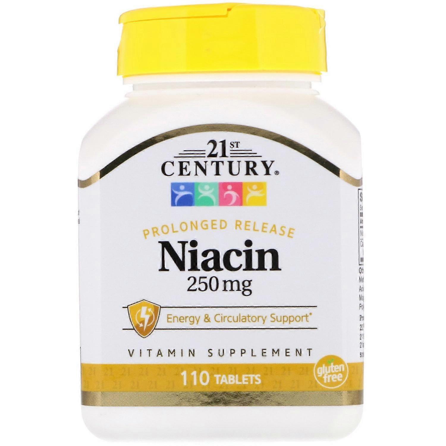 21st Century, Niacin, Prolonged Release, 110 Tablets