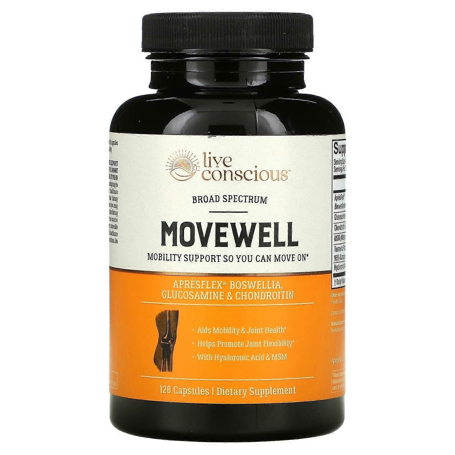 Live Conscious, MoveWell, 120 Capsules
