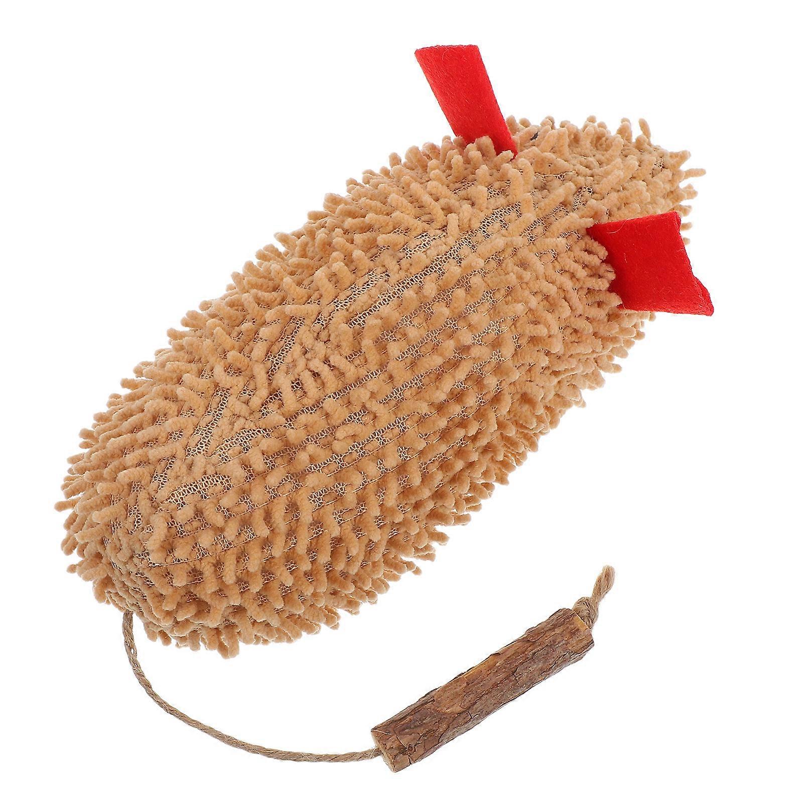 Catnip Mouse Toy Actinidia Polygama Cat Toy Mice Outdoor Playing Enhances Activity 13×3.1×2.8in 1Pack