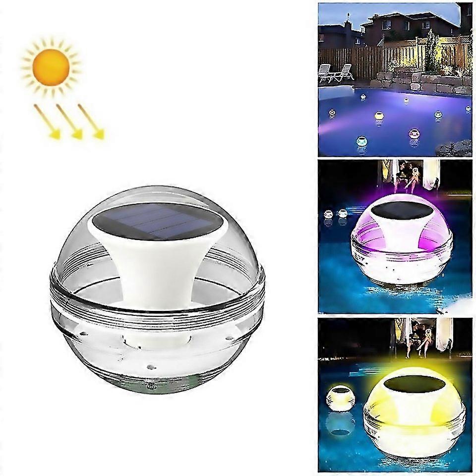 For Solar Water Floating Lights Patio Pool Floating Landscape Decorative Lights Three Light