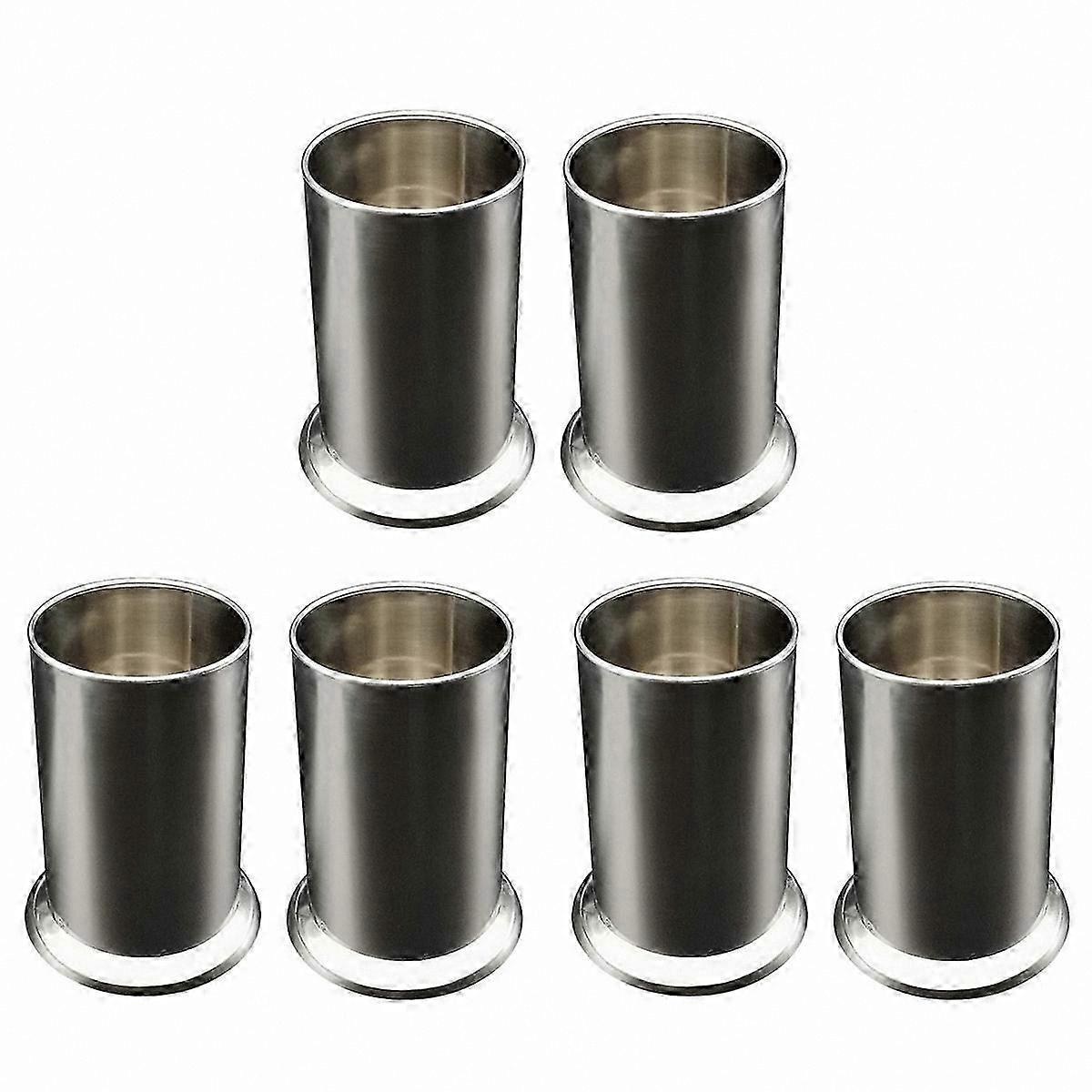 Stainless Steel Straw Organizer with 6 Compartments for Cutlery, Spoons, Forks, and Chopsticks Storage Solution