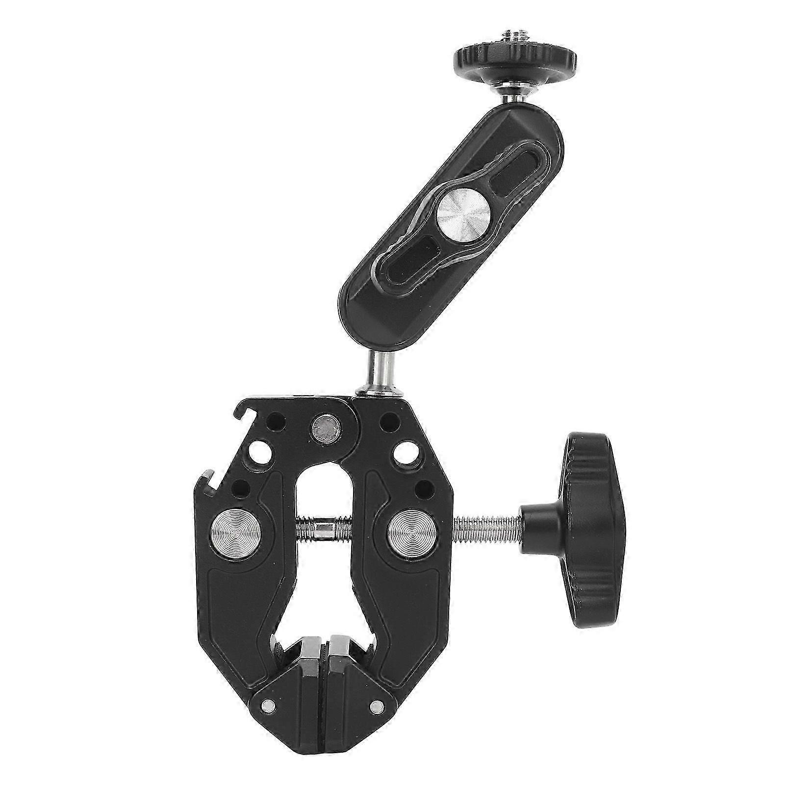 Super Clamp Camera Mount Clamp Ball Head Articulating Arm with Clamp and Adapter with 1/4 Inch Threaded Hole for Digital SLR Monitor LED Lights