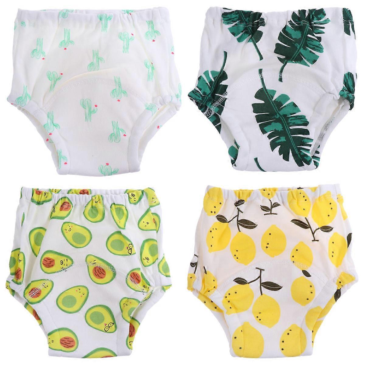 Training Pants 4Pcs Assorted Color Waterproof and Soft for Baby Habit Training