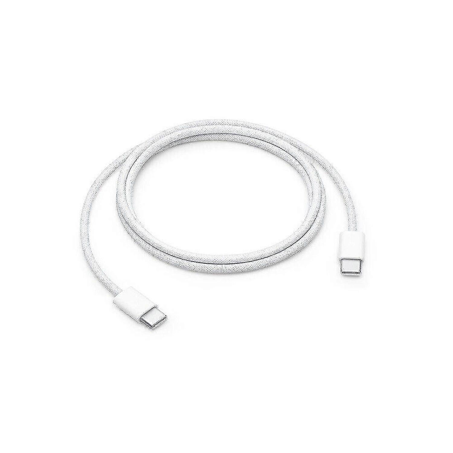 Official 60W USB-C to USB-C Woven Braided Data Charge Cable - 1m -