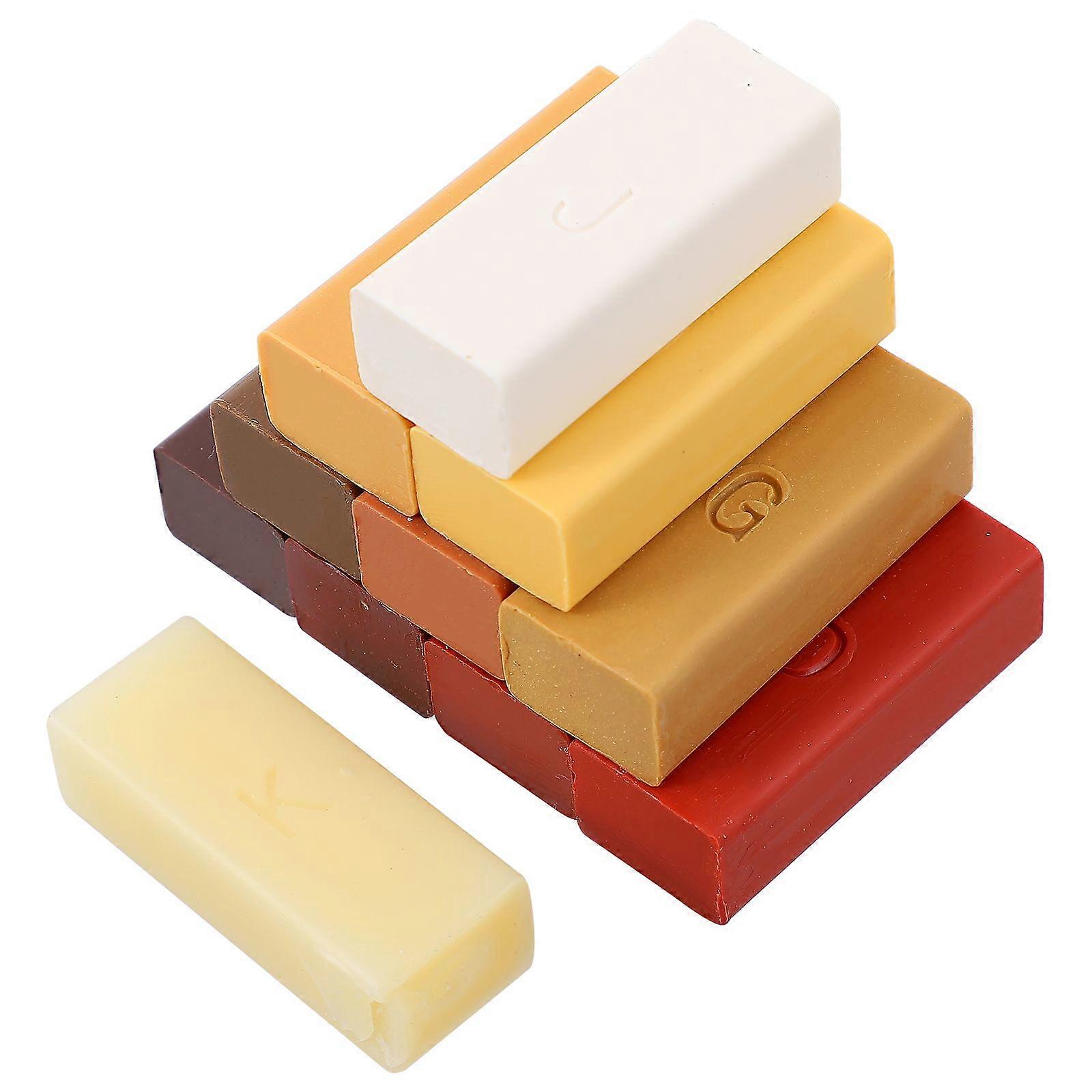 1 set vax för reparation av trägolv, repor och paraffinblock för trämöbler