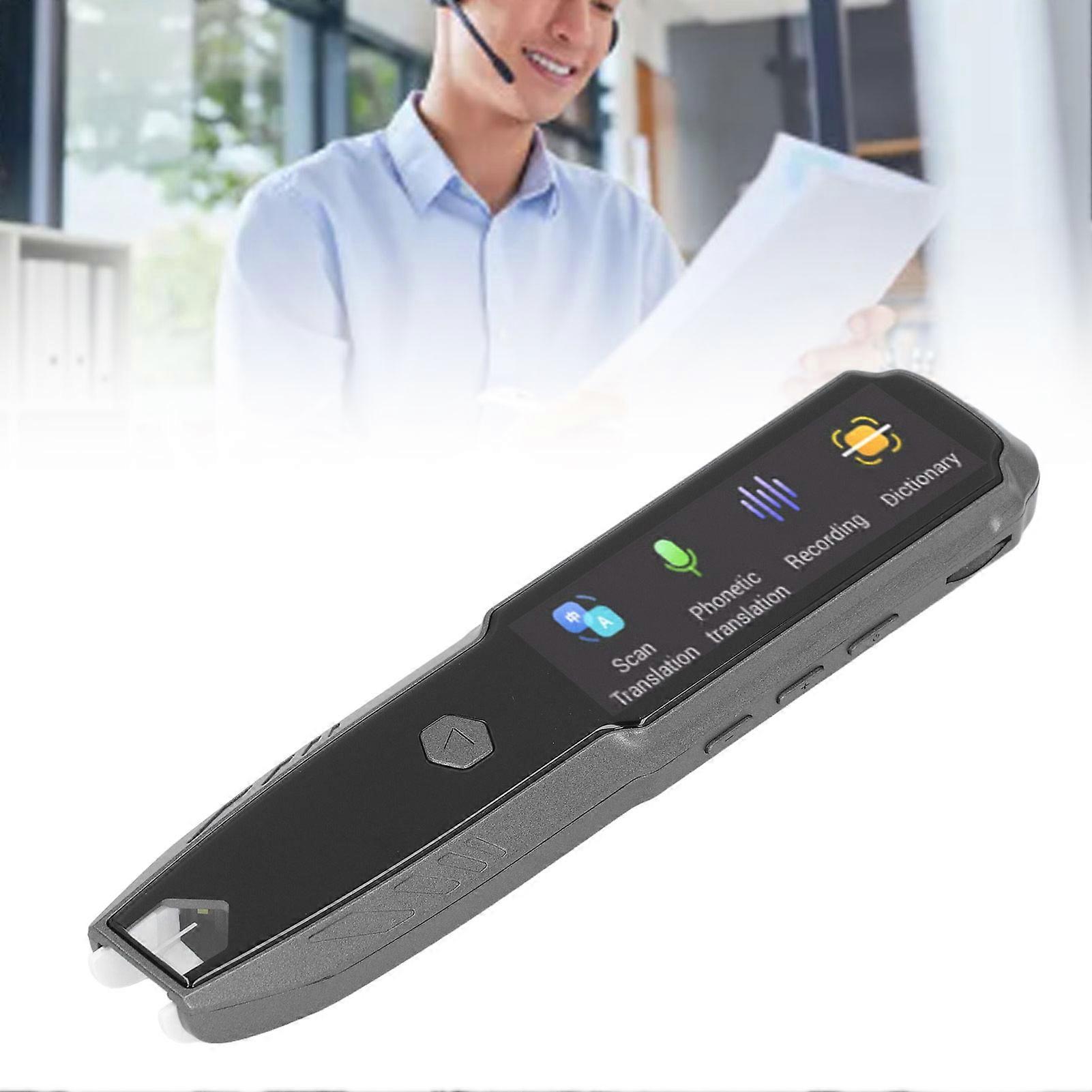 Scanning Dictionary Pen 2.22" LCD WiFi Translator 1500mAh Battery