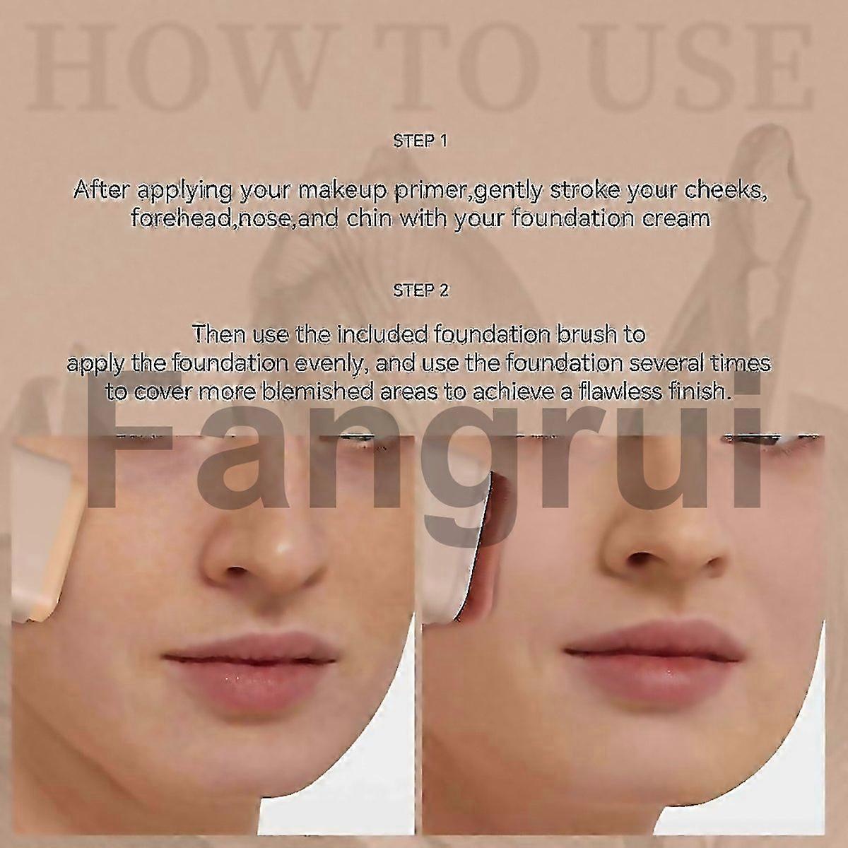 For Foundation Stick Multiuse Foundation Stick Makeup With Builtin Foundation Brush Lightweight Buil