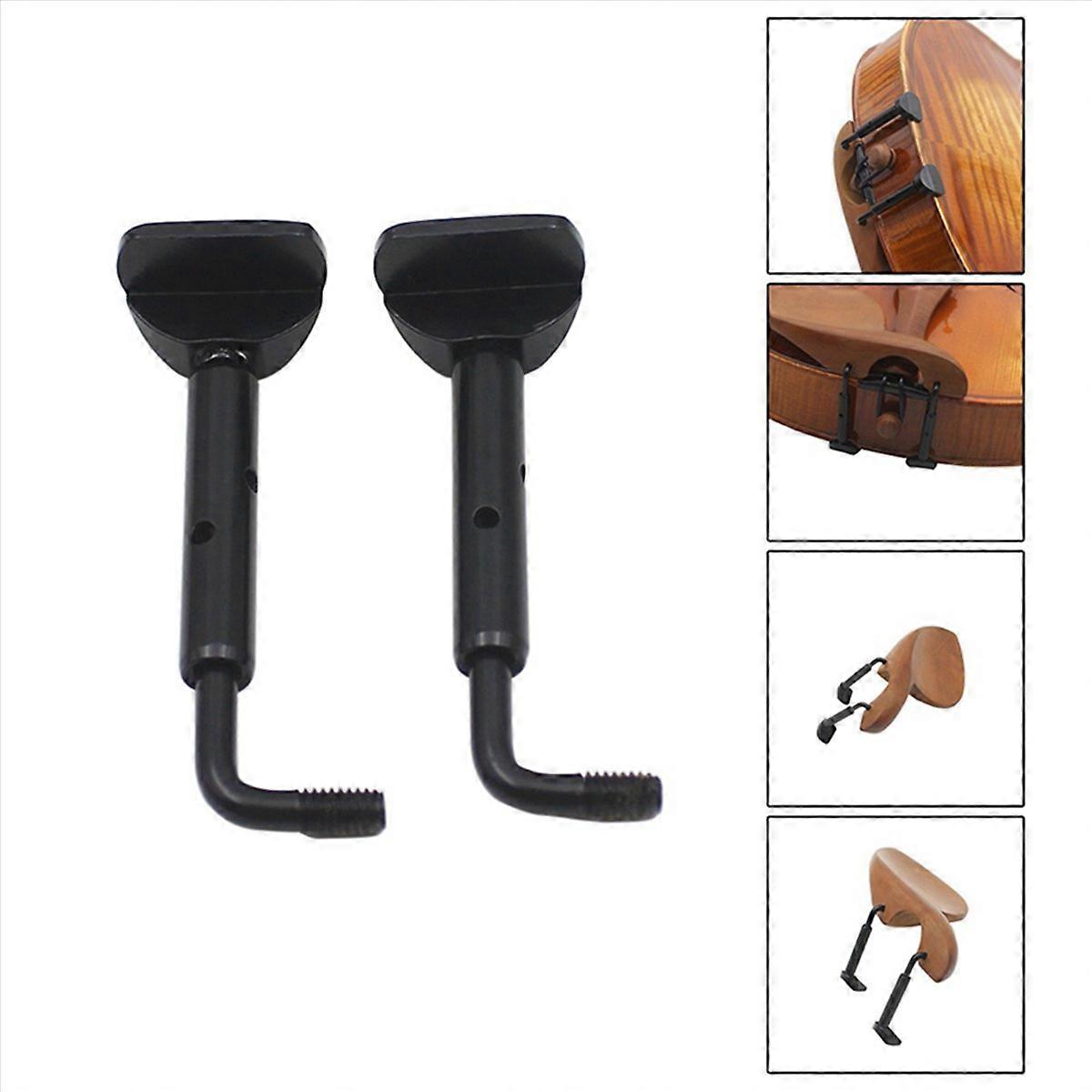 1Pair of 4/4, 3/4 Size Violin Chin Rest Clamp Screw Black Color