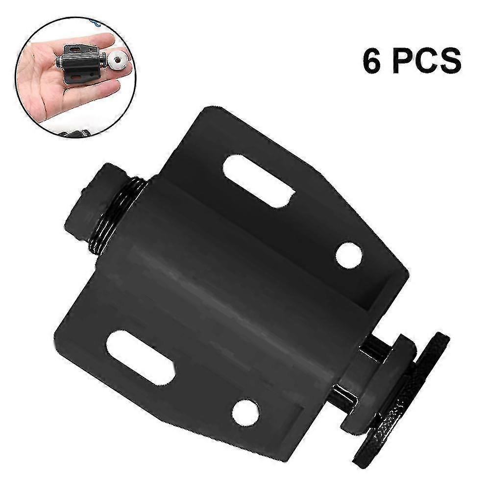 Single Head Magnetic Touch Latch, 6 Pack Push Open Cabinet Door Latches And Catches, Push Release Opener Door Magnets