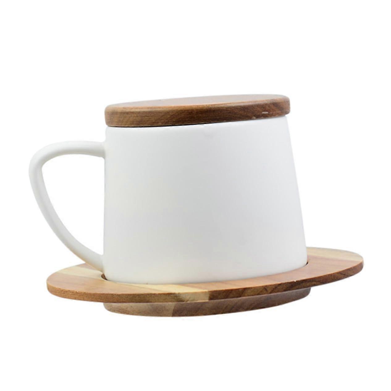 Ceramic Coffee Cup Lid For Daily Use Mugs Simple Design Home Office Compatible