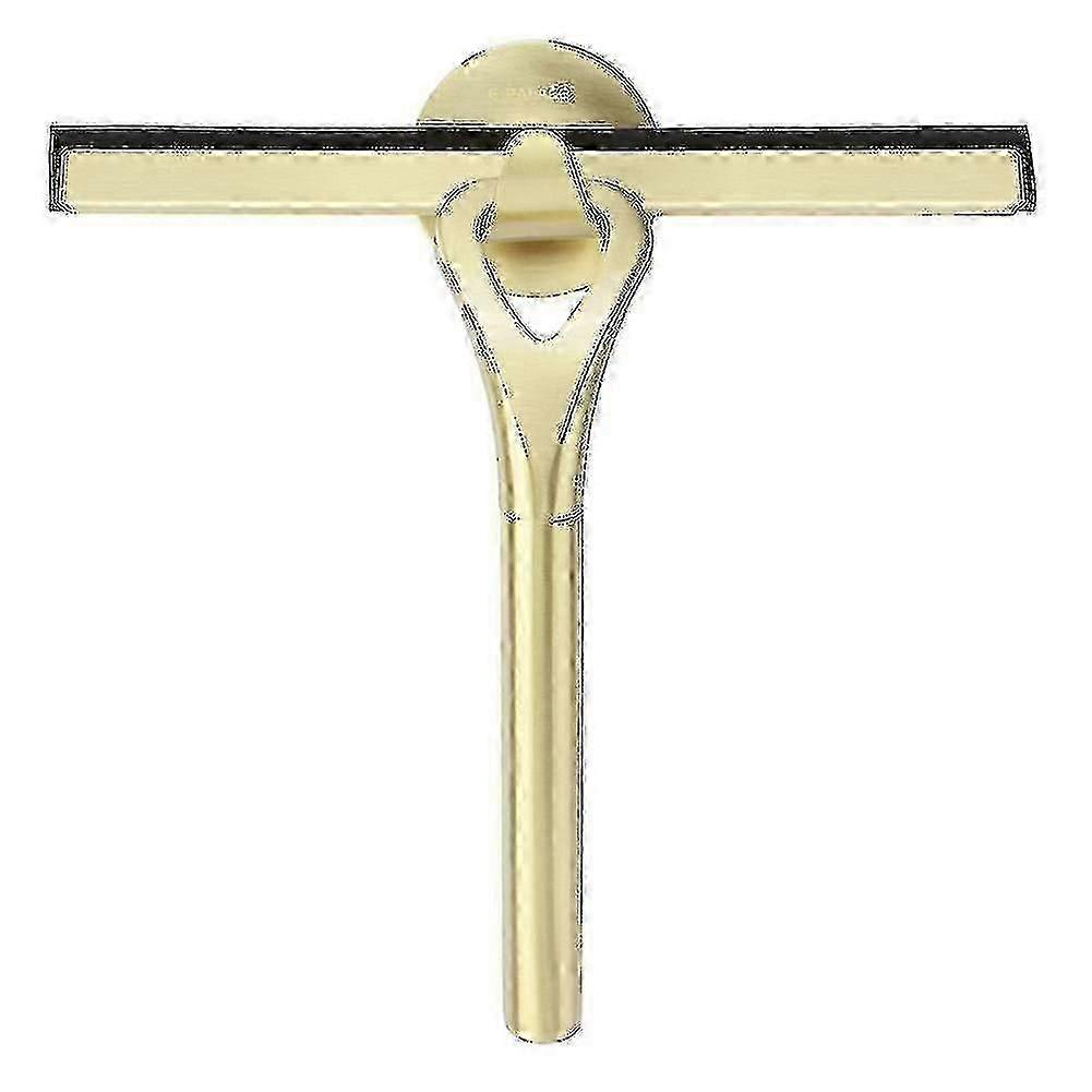 Stainless Steel Shower & Window Squeegee with No-Drill Wall Mount Bracket