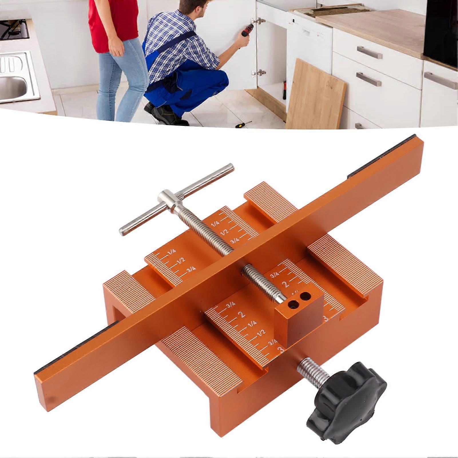 Cabinet Door Installation Jig with Support Arm Clamp Cabinet Door Mounting Position Jig for Frame Frameless Type 