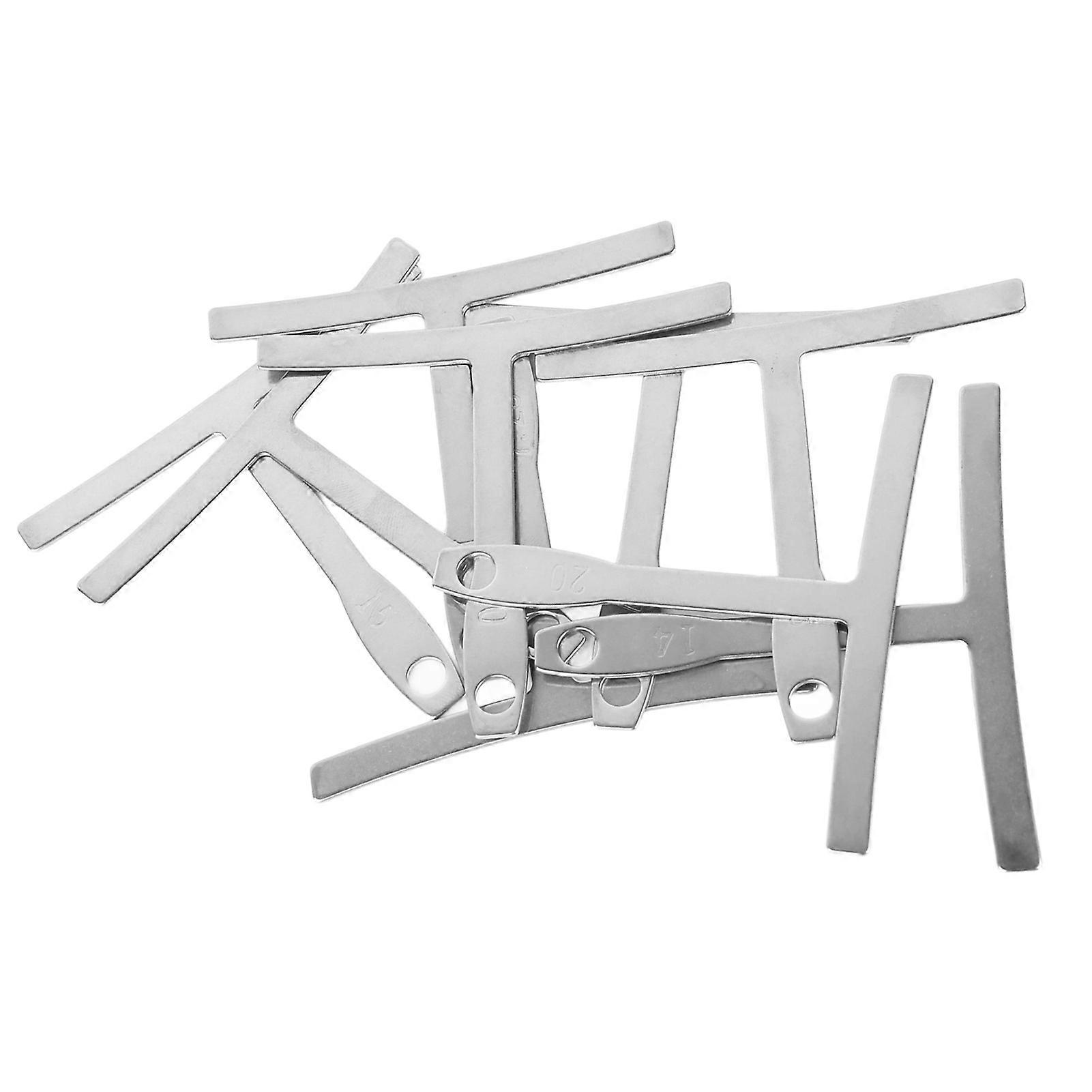 9 Pcs Guitar Radius Gauge Stainless Steel Under String Radius Measuring Ruler Guitar Luthier Tool 