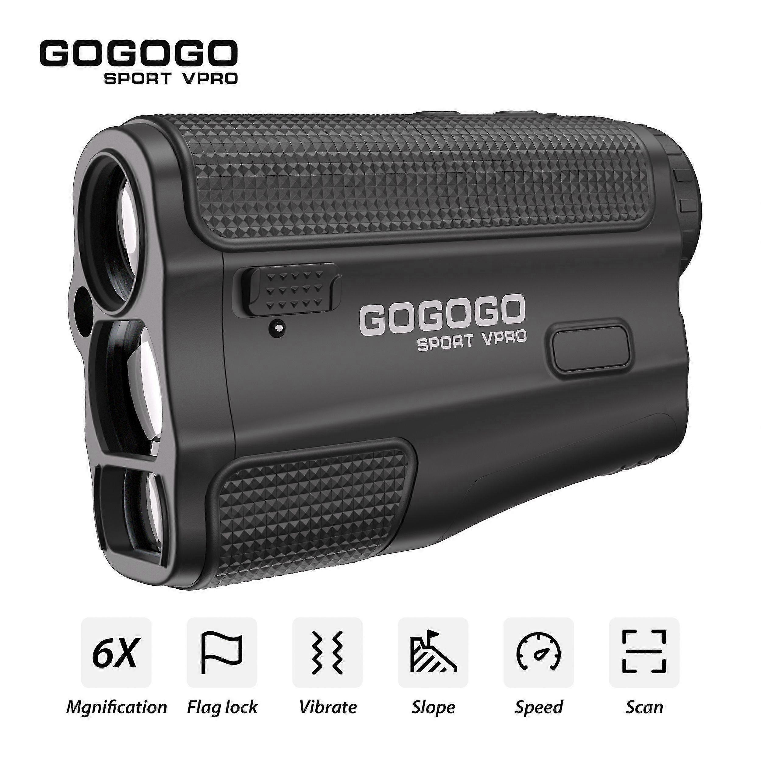 2025 Gogogo Sport Vpro Laser Golf/ Hunting Rangefinder 600m Range Finder with Scan Flaglock Slope Switch 6X Monocular Telescope GS52