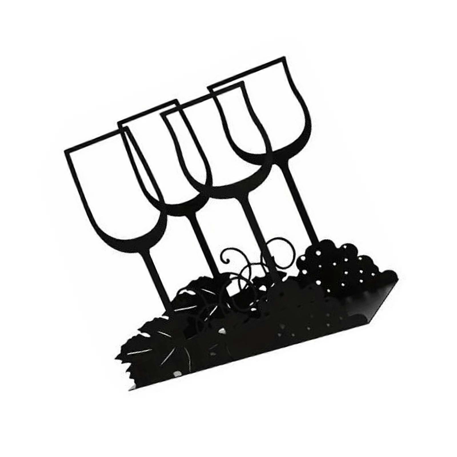Iron Napkin Display Rack Multipurpose Home Organization Tool and Dining Table Centerpiece Multicolor