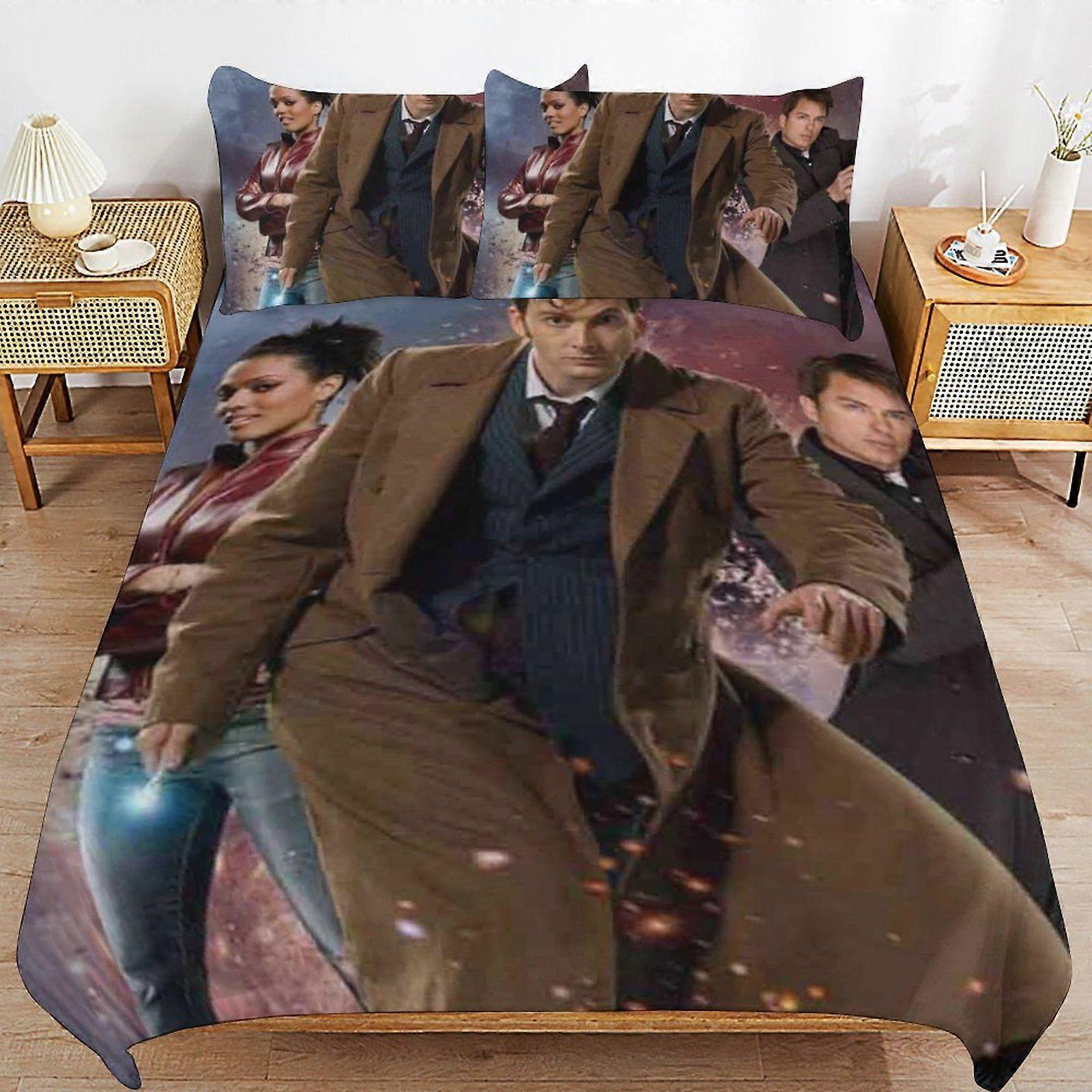 e173 Doctor Who The Animated Series Breathable Bedding Solution Soft Surface Zipper Durable Thread Duvet Cover Sets Comfort Sleep a173