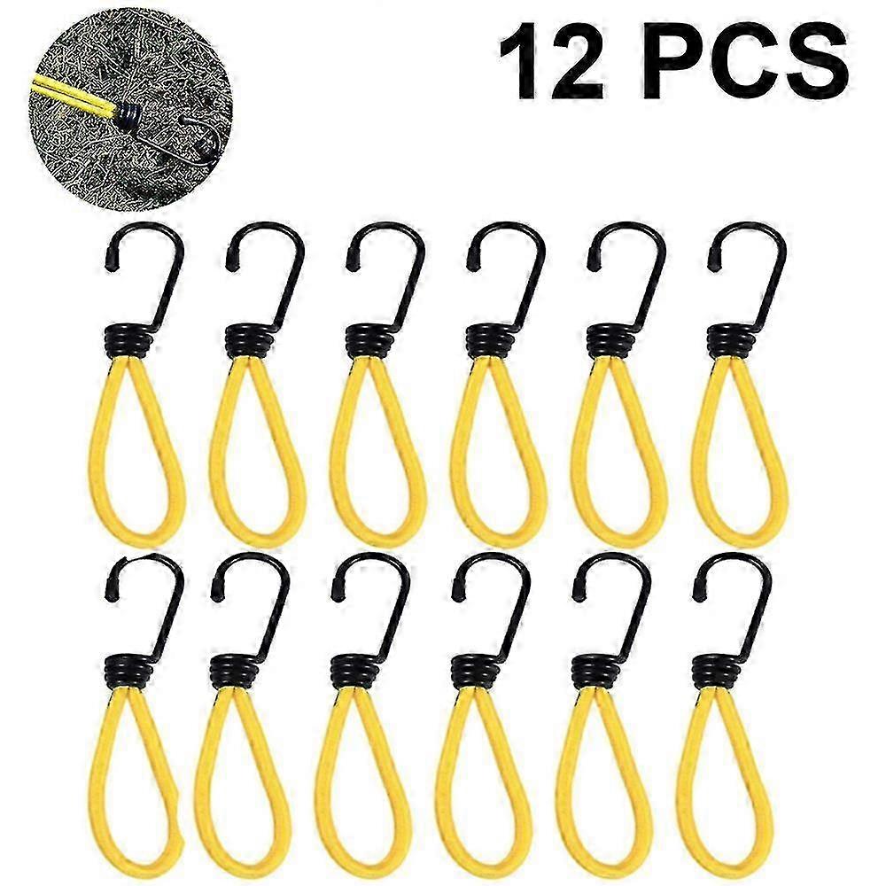 Heavy Duty Tarpaulin Tensioning Hooks with Expander, 15cm Rubberfor Secure Fastening