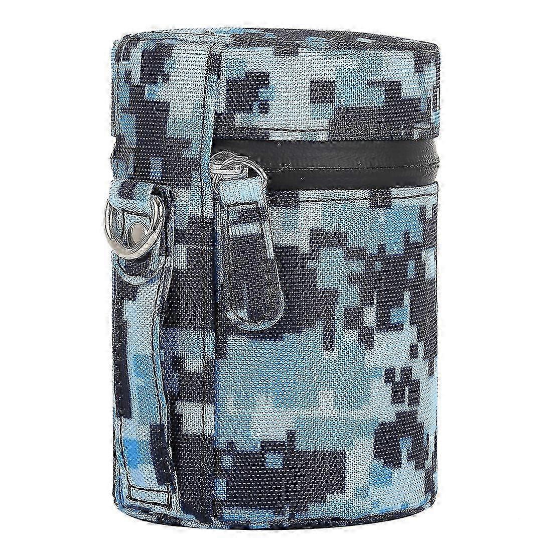 Camouflage Color Small Lens Case Zippered Cloth Pouch Box for DSLR Camera Lens, Size: 11x8x8cm