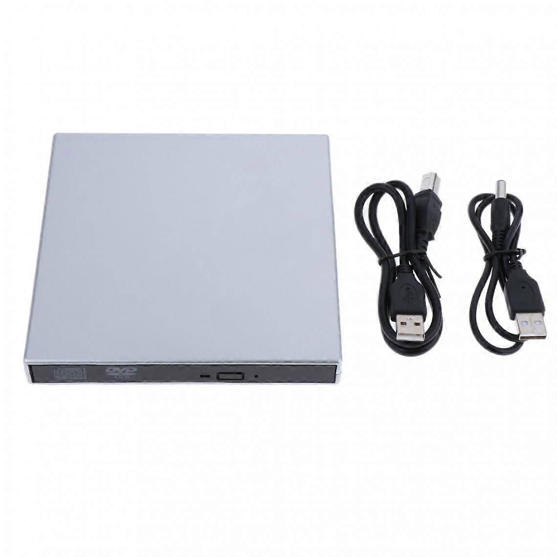 USB 2.0 DVD CD External Optical Drive Reader for Laptop Computer Black