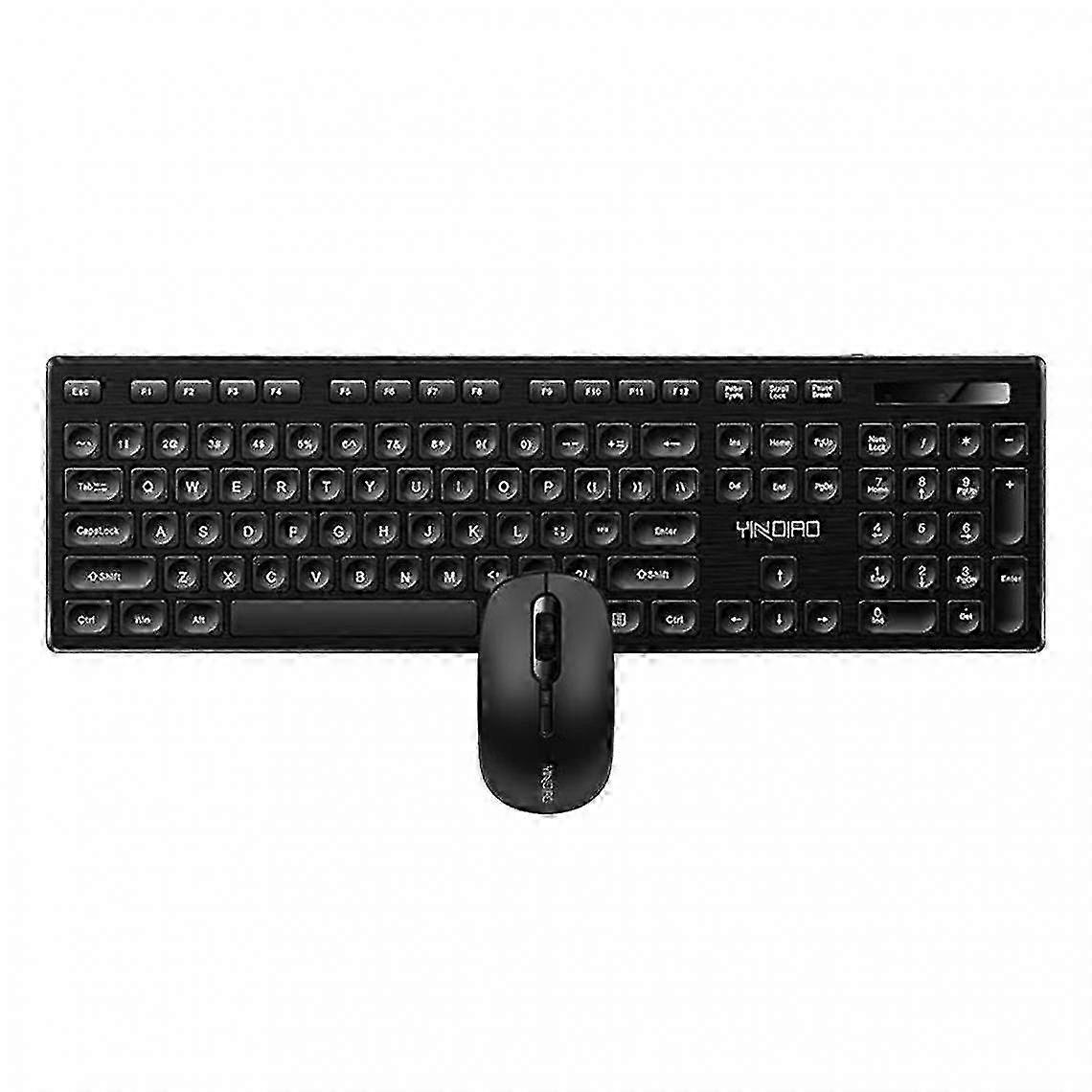 Keyboard And Mouse Combo With Usb Receiver For Laptop Black
