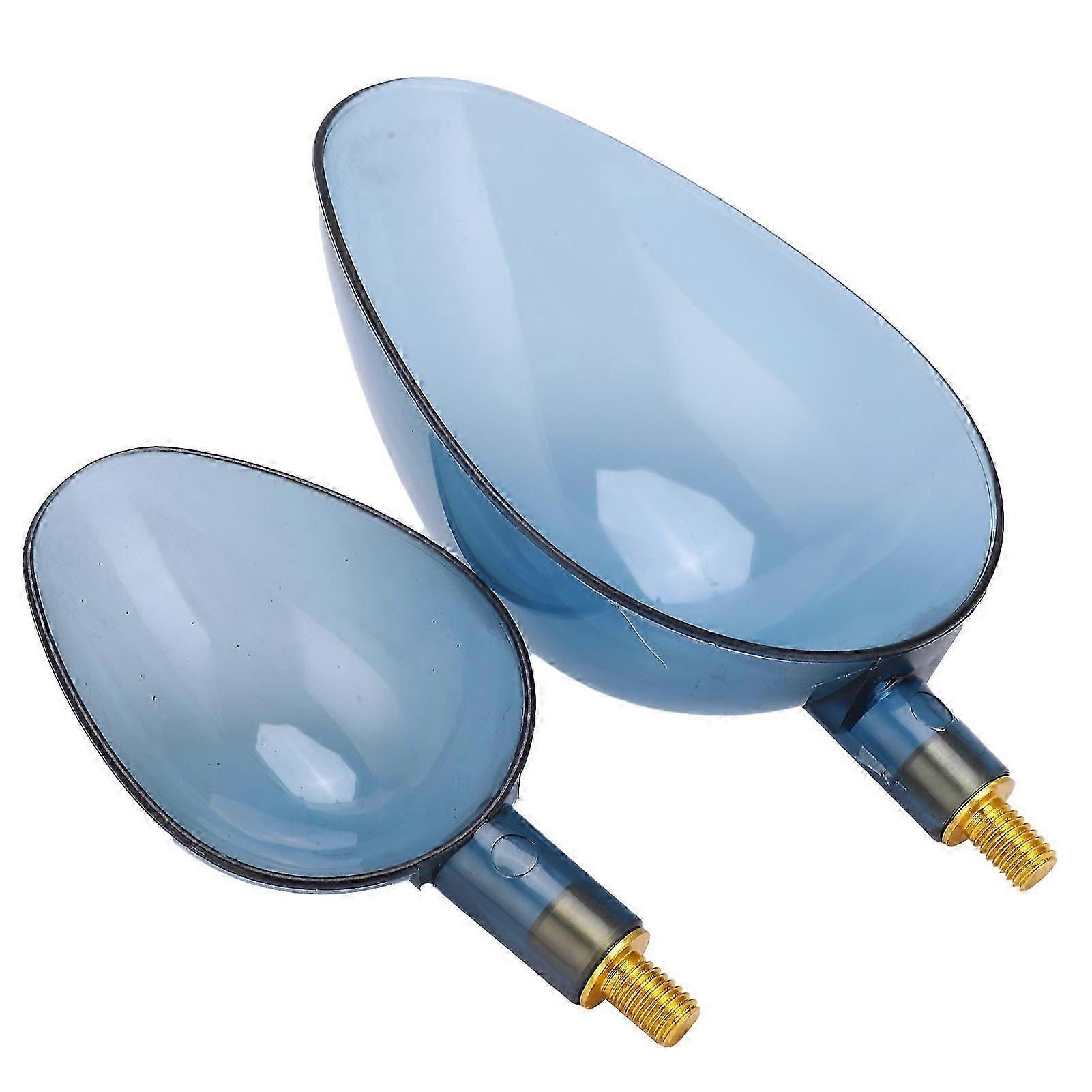 Fishing Bait Throwing Spoon Set ABS 8mm Dark Blue Scooping Gear