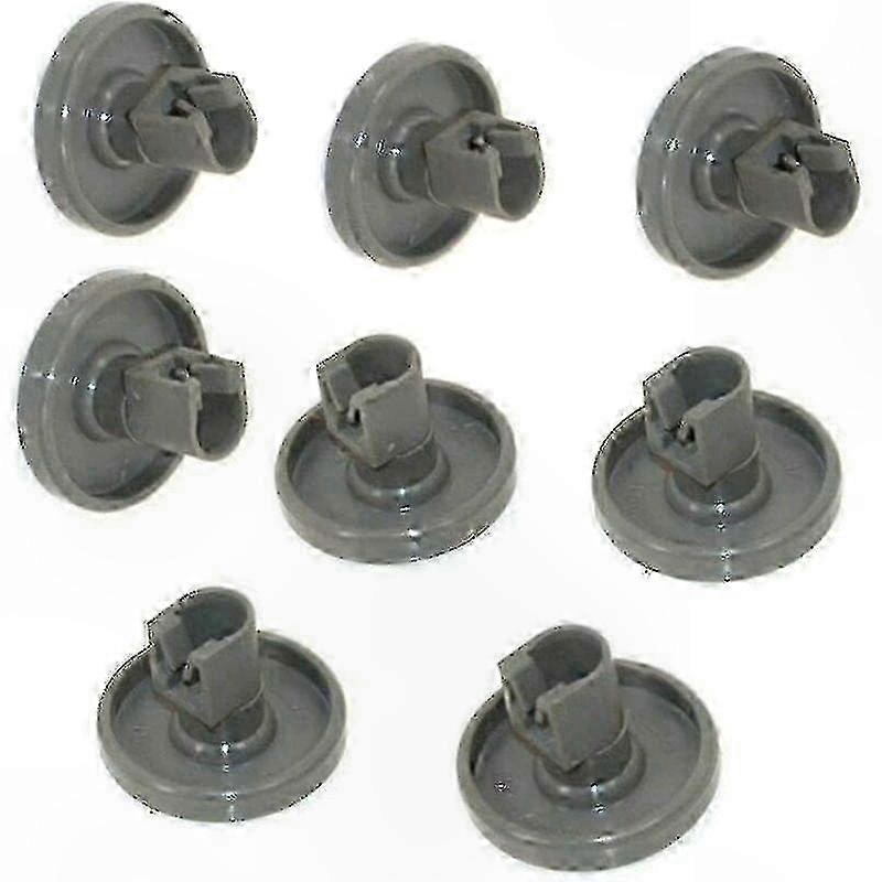 Dishwasher Wheels Set of 8 for Lower Basket Replacement - Compatible with Faure, Zanussi, AEG, Electrolux, IKEA