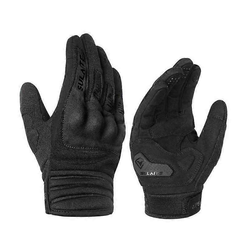 Motorcycle Riding Conductive Touch Screen Gloves, Size: L