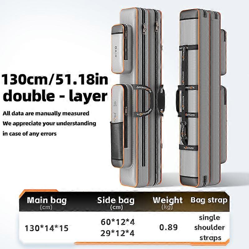 תיק ציוד דיג: עמיד בפני זעזועים ובלאי, קיבולת גדולה עם אחסון רב שכבתי לחכות וציוד דיג