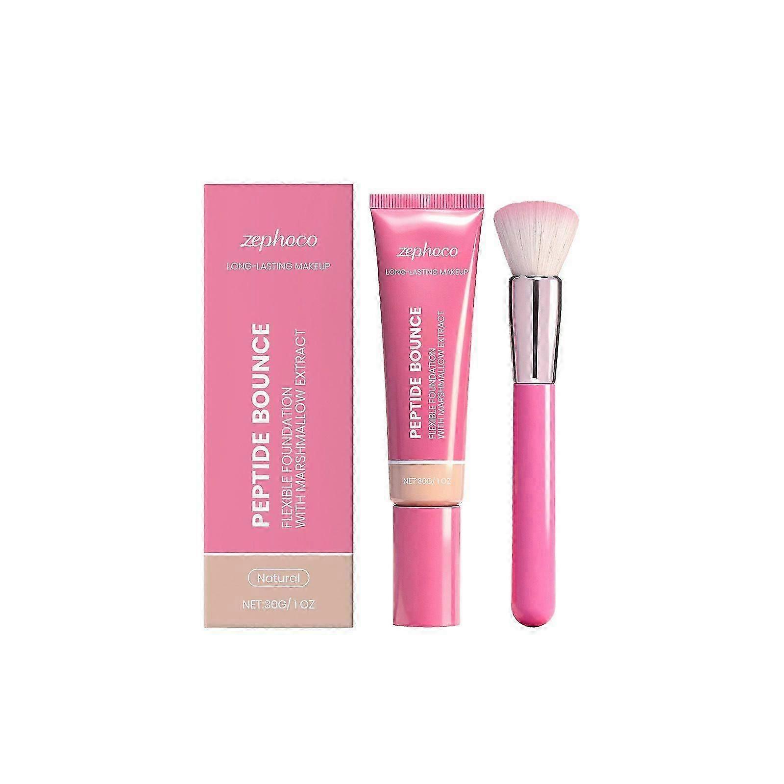 Peptide Bounce Foundation, Enhance Foundation Natural Glow, profesionálne krytie pre bezchybný vzhľad, ľahký tekutý make-up