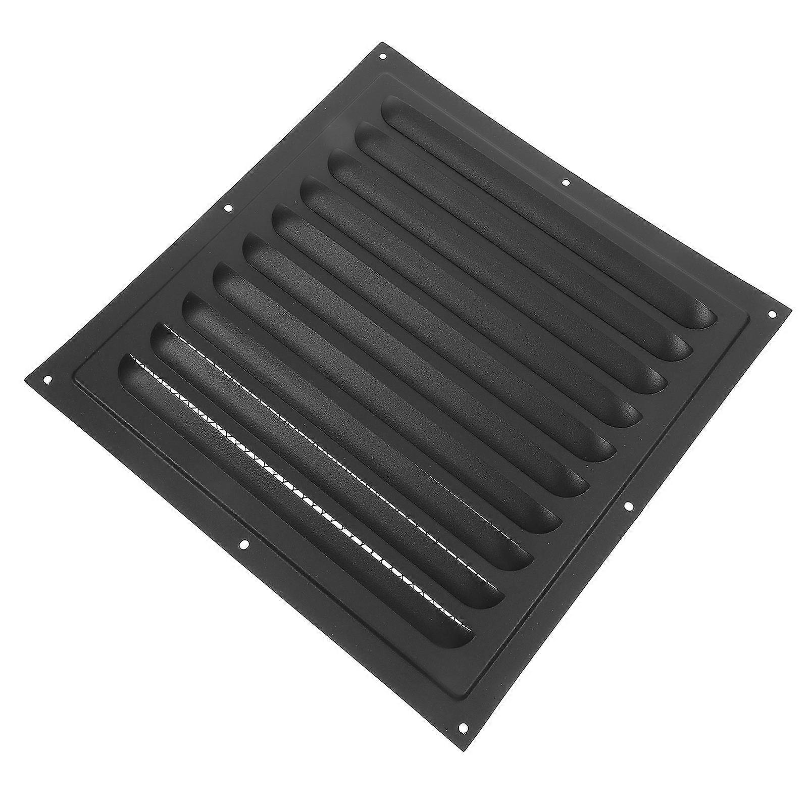 Black Metal Wall Vent Cover for Attic Ventilation with 4Pcs Set