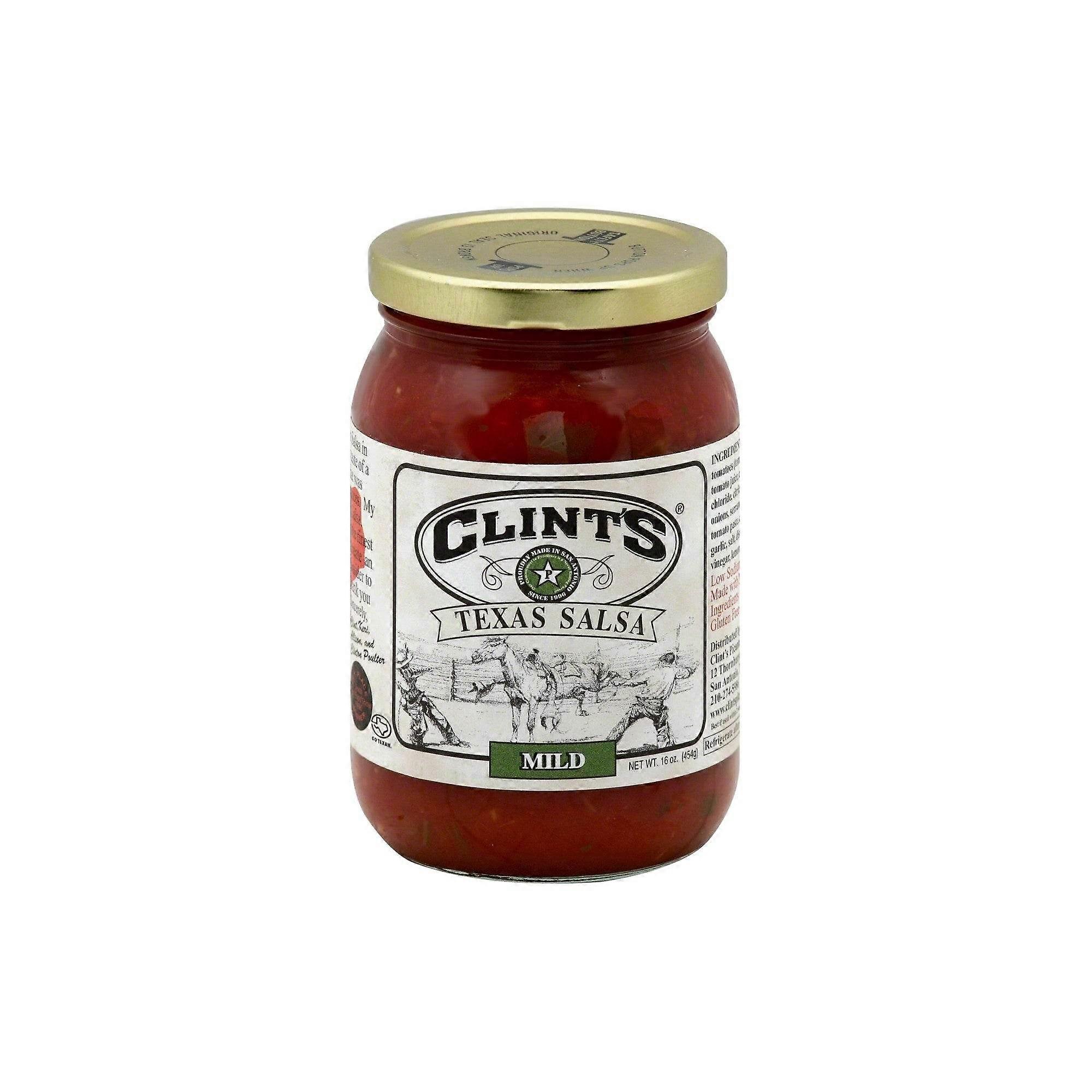 Clint's Texas Salsa Mild, 16 Oz