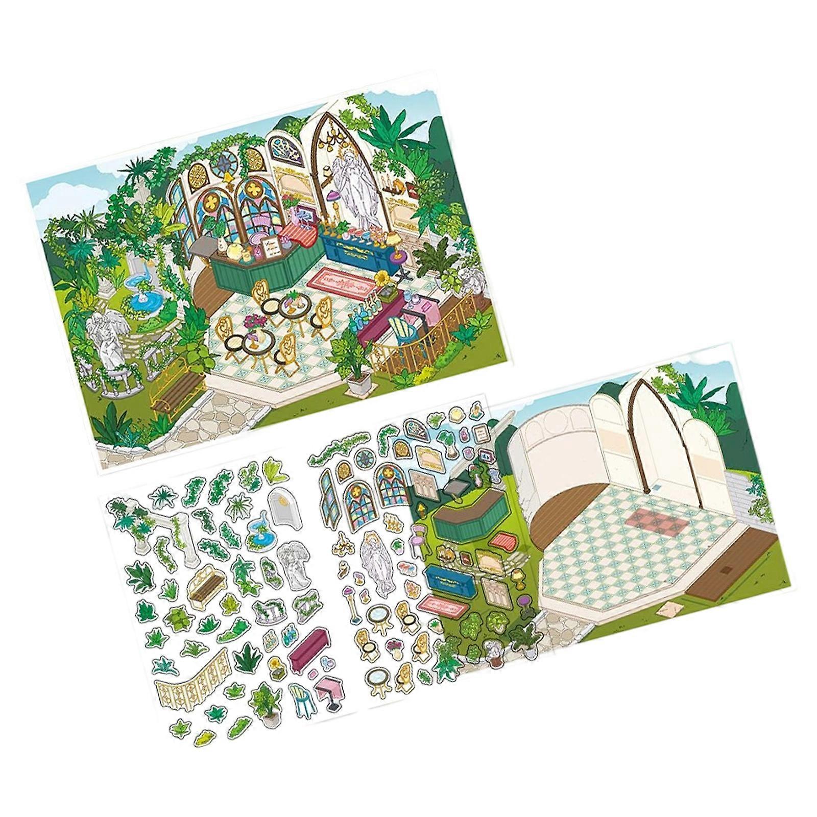 Reusable Scene Labels Decorative Sticker Suitable for Office Nursery Classroom PET Craft Sticker Multiple Theme Option Multicolor